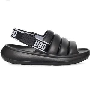 UGG BLACK SLIDES GREAT CONDITION